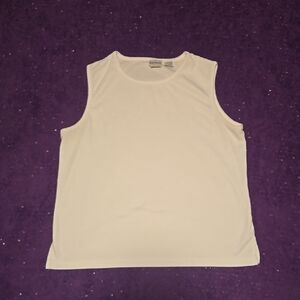 Bon Worth Cream Sleeveless Top